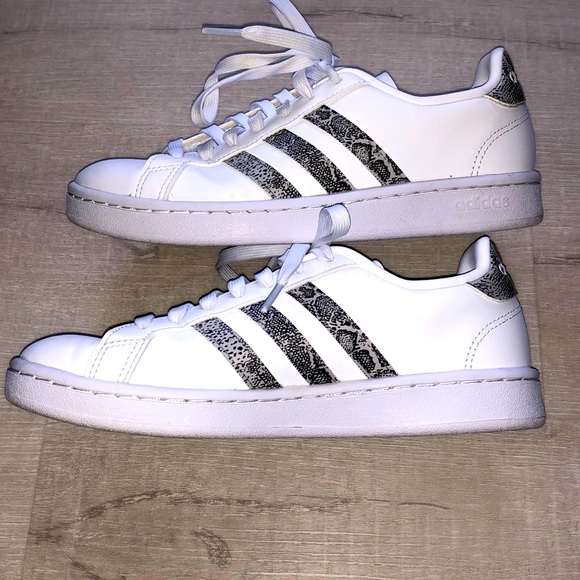 adidas Shoes - Adidas Sneaker with Snake Skin Stripes and Cloudfoam Comfort